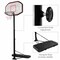 Costway 10ft 43'' Backboard In/outdoor Adjustable Height Basketball Hoop System